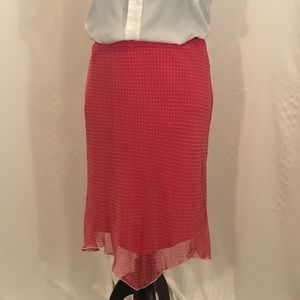 Hot pink Casual Skirt